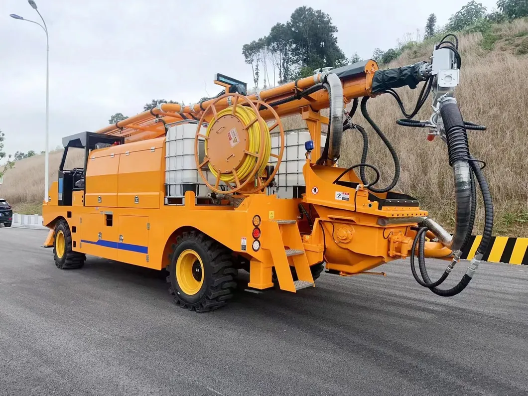 Wet Concrete Spraying Equipment Side View