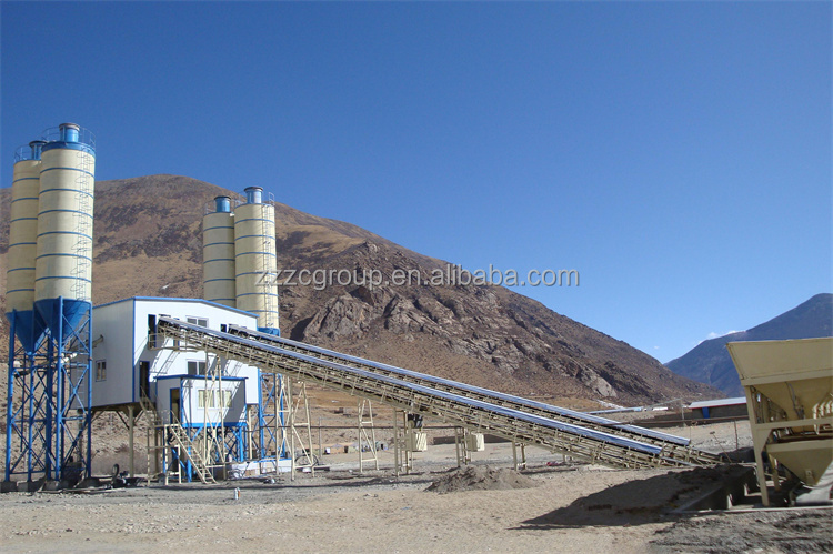 Large Capacity 60m3/h High Efficiency Electric Powered Concrete Mixing Plant Production Line with Motor &amp; Engine
