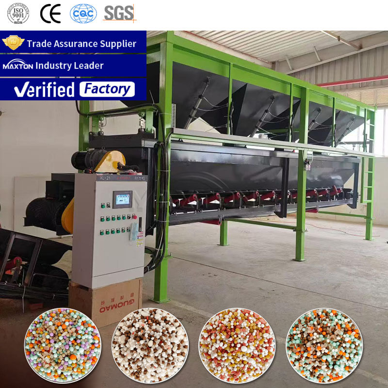 China Automatic NPK/BB Fertilizer Mixer Mixing Machine NPK20-20-20/25-15-15 Bulk Blending Fertilizer Production Line Supplier