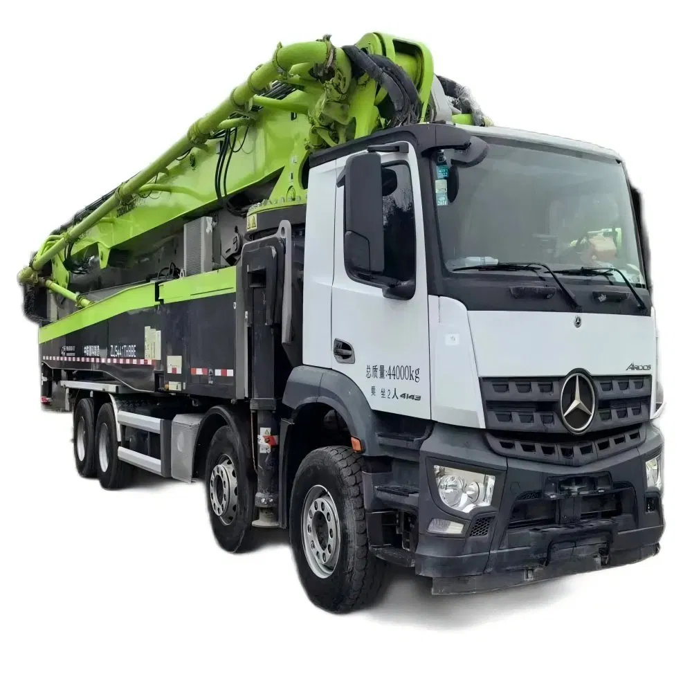 Benz Chassis 56m 59m 63m Sanny Used Truck-Mounted Concrete Pump Boom Pump