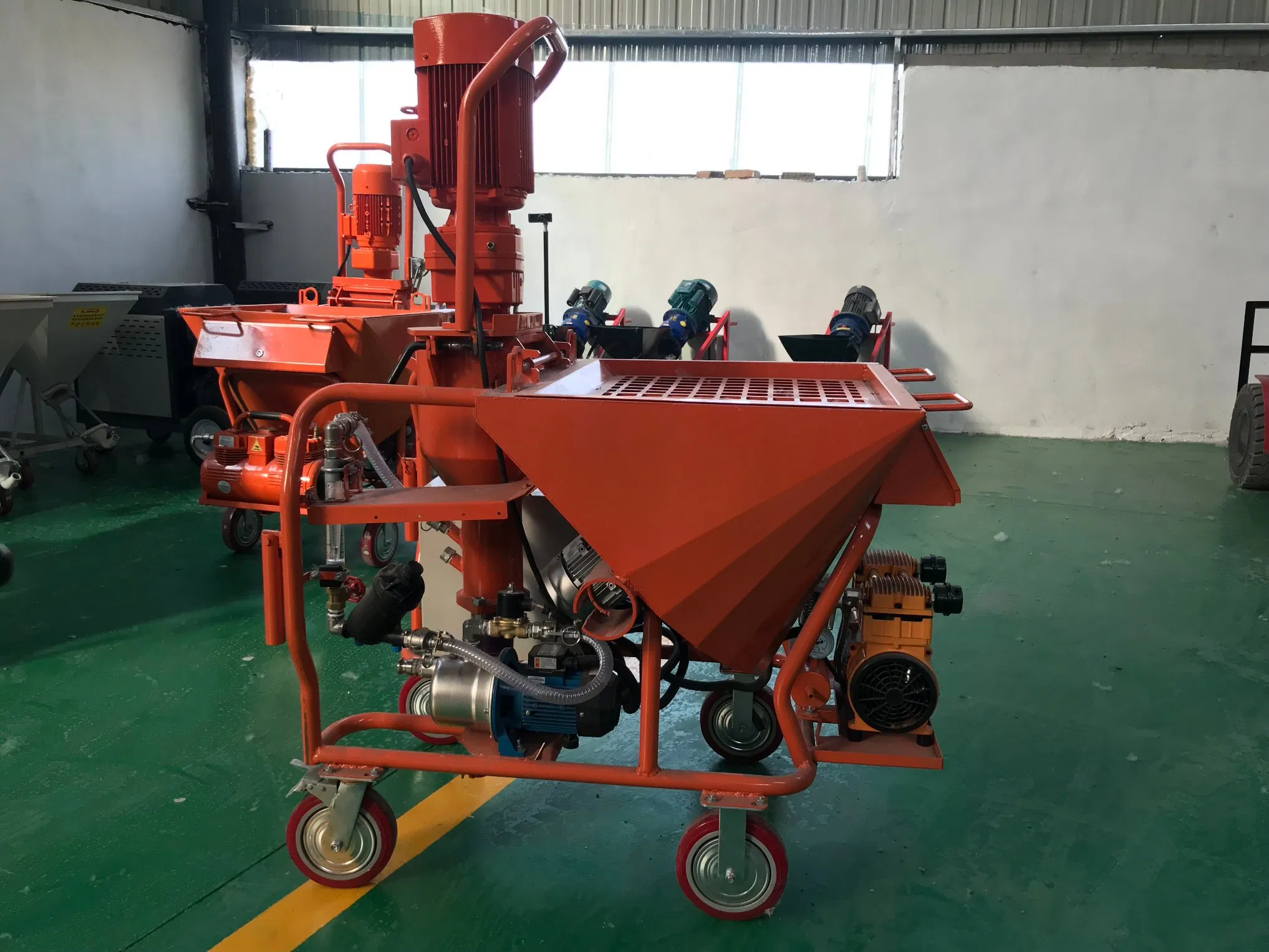 High Quality Automatic Wall Cement Mortar Spraying Mixer Wall Plastering Spray Plaster Machines M6 M9