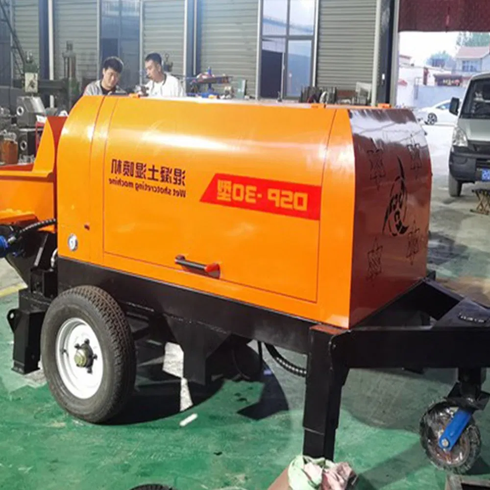 Brand Remote Control Stationary Portable Mobile Diesel Electric Hydraulic Trailer Mounted Mini Conveying Pumping Machine Cement Transfer Pump