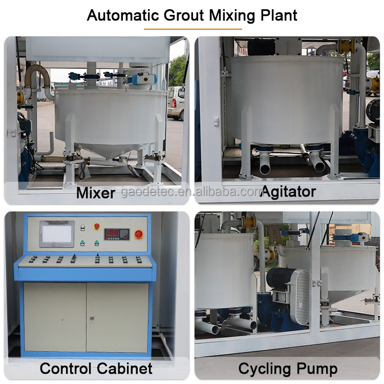 High-performance Full Automatic Jet Grouting Equipment Cement Grout Mixing Plant Mud Grout Batching Mixing Plant