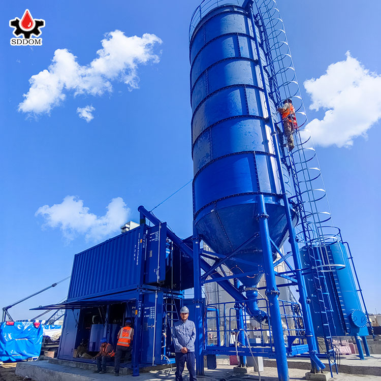 SDDOM HZS35 Electric Wet Mix Ready Mix Concrete Batching Plant with Engine & PLC