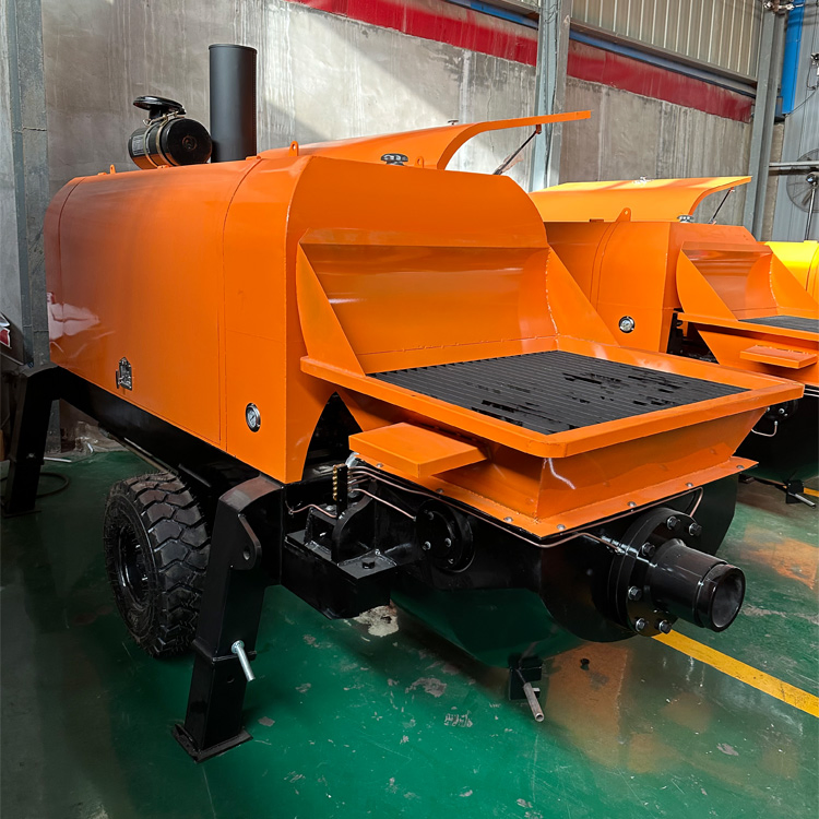 Small Hydraulic Double-Piston Concrete Pump for Ready Wet Mix Refractory Concrete Pumping/Grouting