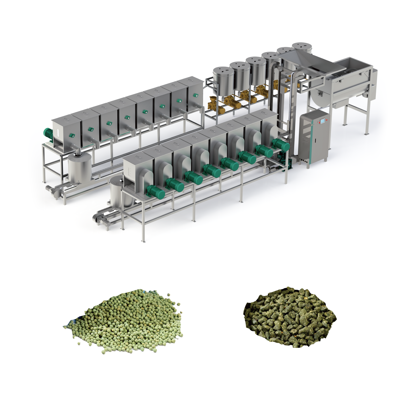 Capacity 1200kg Automatic Liquid Additives Mixer Weighing Batching Dosing Machine for Powder Pellet Material Production Line