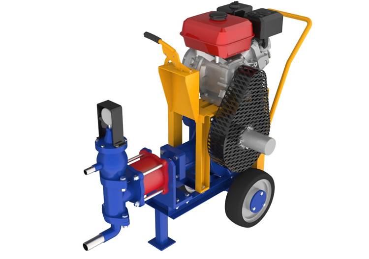 Piston type small gasoline engine cement grouting pump for sale