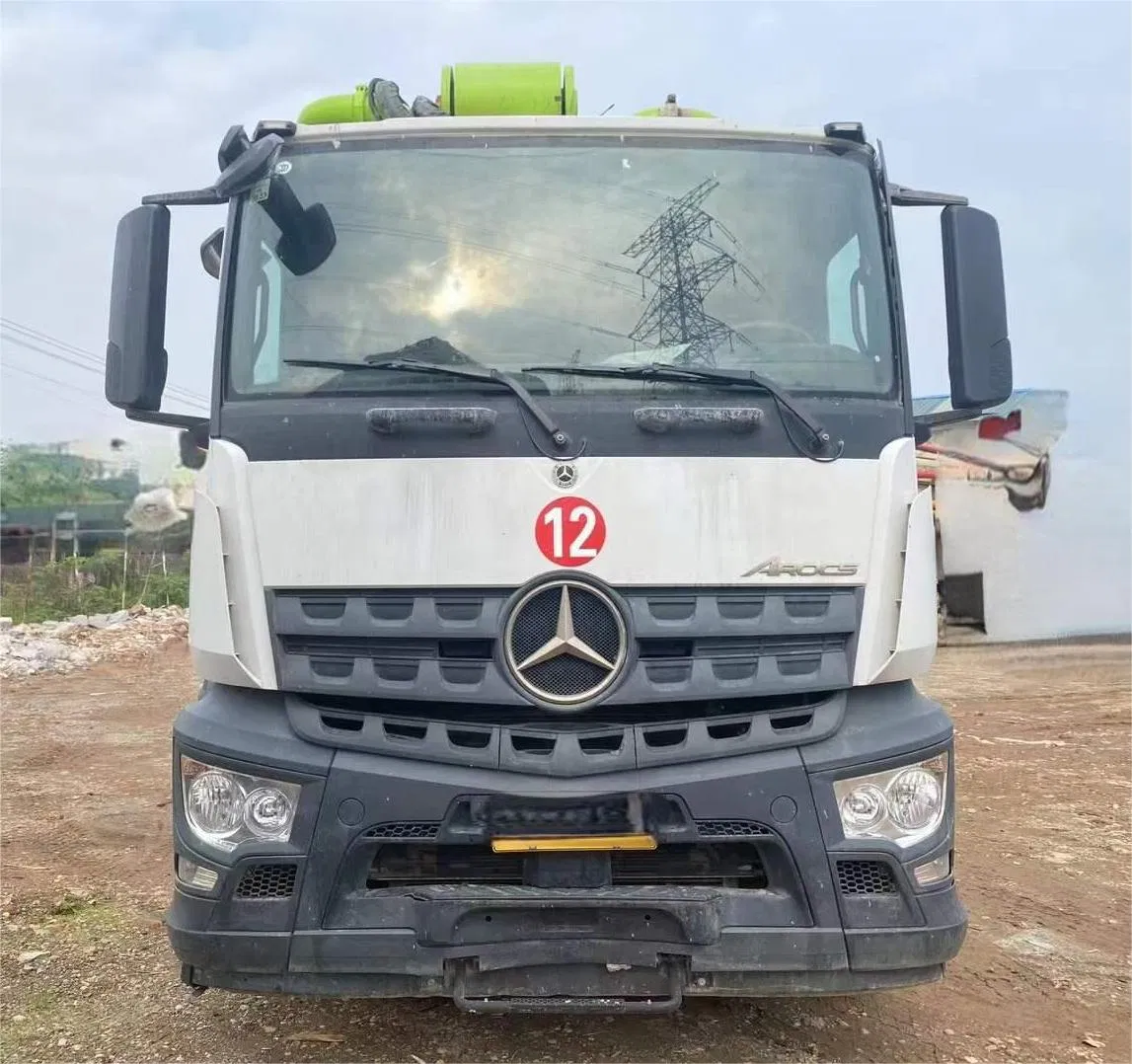 Benz Chassis 56m 59m 63m Sanny Used Truck-Mounted Concrete Pump Boom Pump