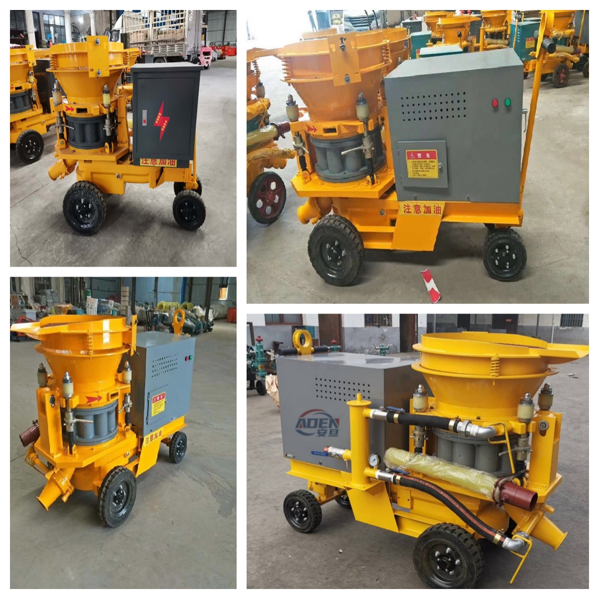 High-efficiency Dry Mix Concrete Spraying System Dry Shotcrete Sprayer for Interiors