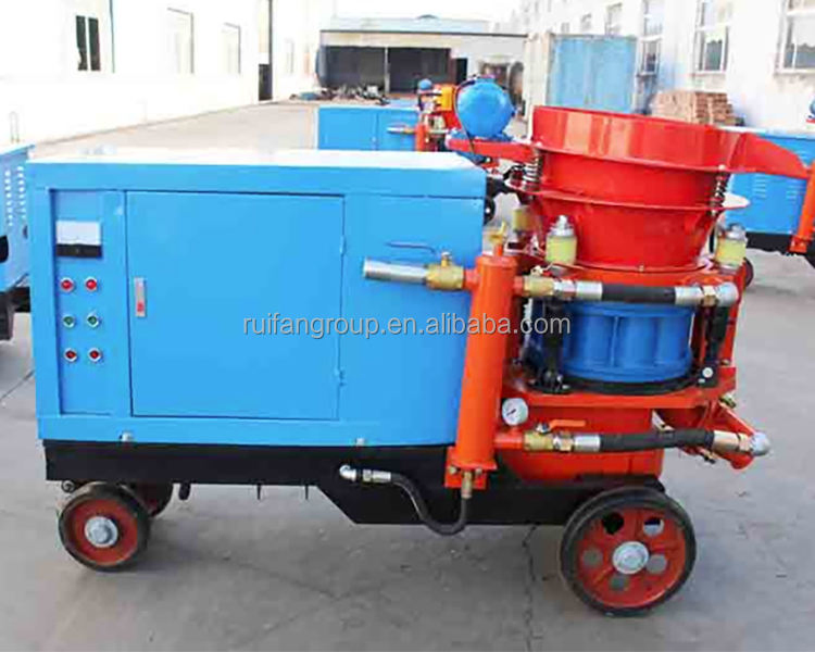 Concrete Injection Shoot Throwing Machine Dry Wet Mix Concrete Spray Shotcrete