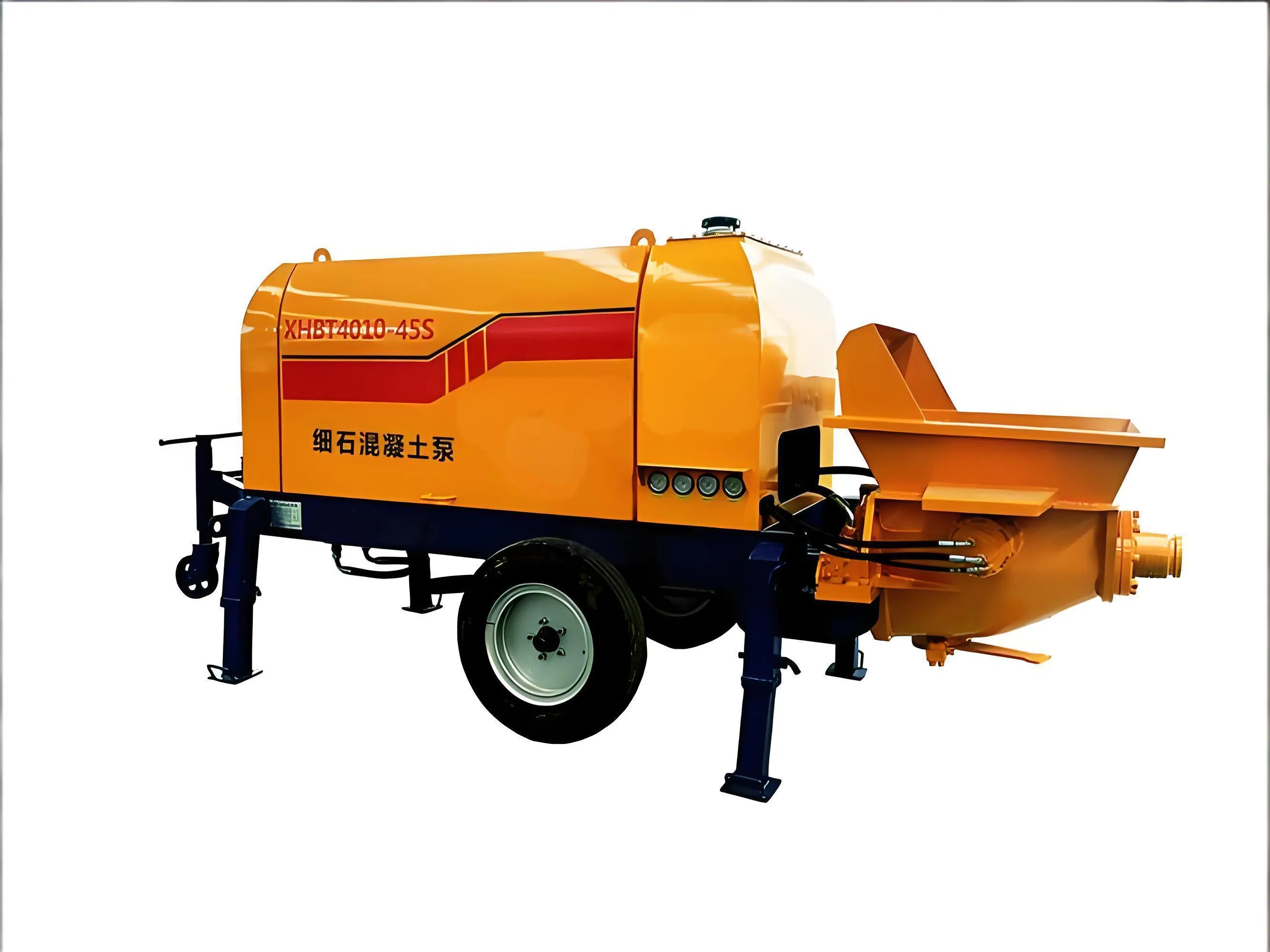 New Type of Concrete Pump Truck for Pouring Cement, Mobile Mortar Spraying, Small Grouting, Electric Spraying Concrete, New Type of Concrete Pump.
