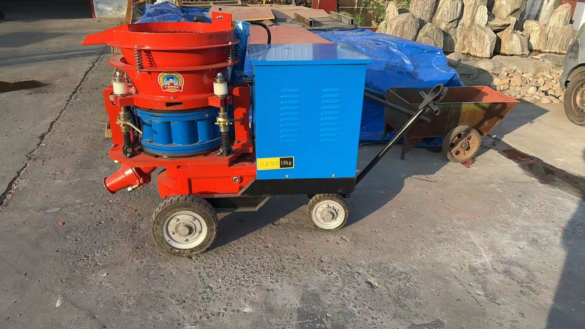 High-Efficiency Electric-Driven Wet Mix Shotcrete Machine