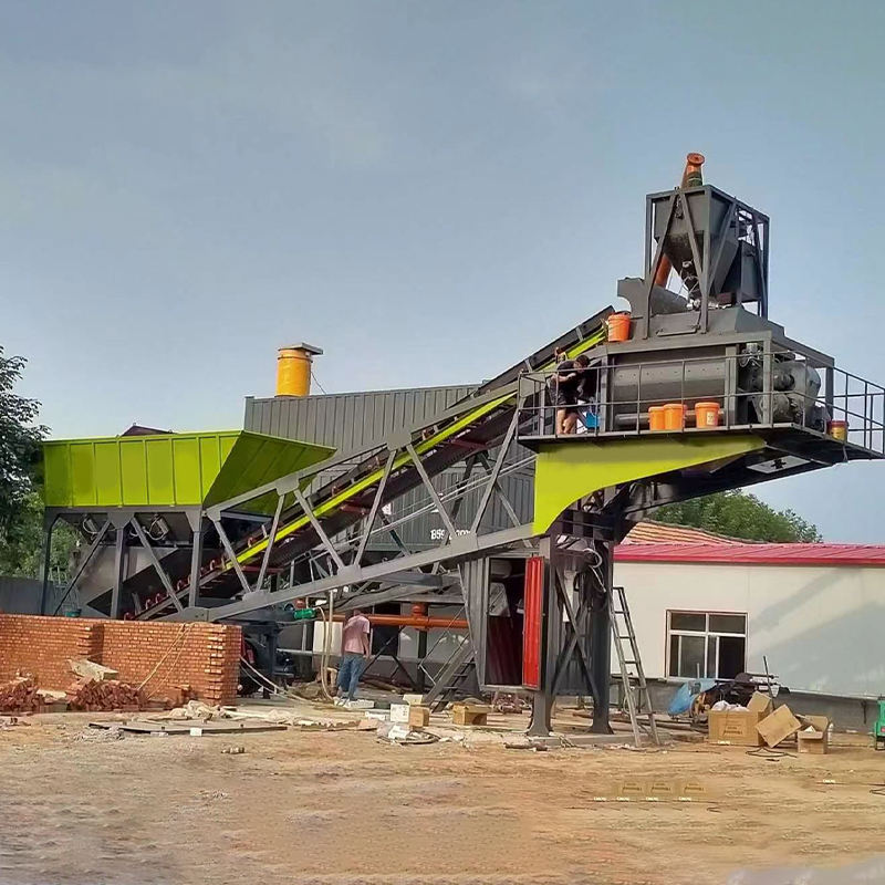 Factory Price Automatic Ready Mobile 25m3/h to 50m3/h Concrete Batching Machine Plant Concrete Mixing Plant With Capacity