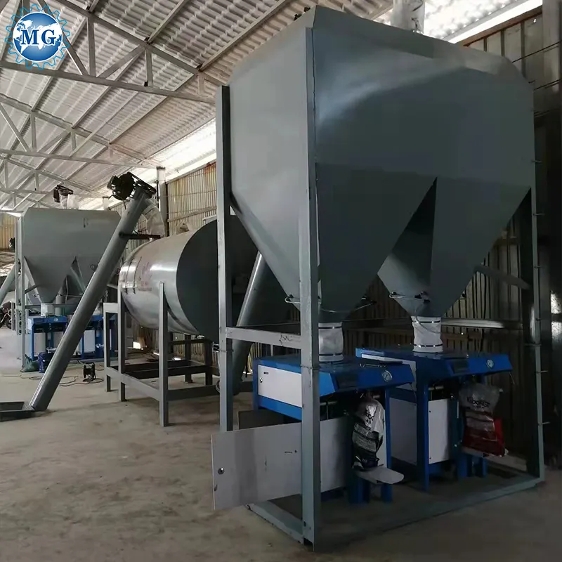 Factory Sale Dry Mix Powder Mortar Mixing Plant Wall Putty Sand Cement Mixer Machine Ceramic Tile Adhesive Production Line