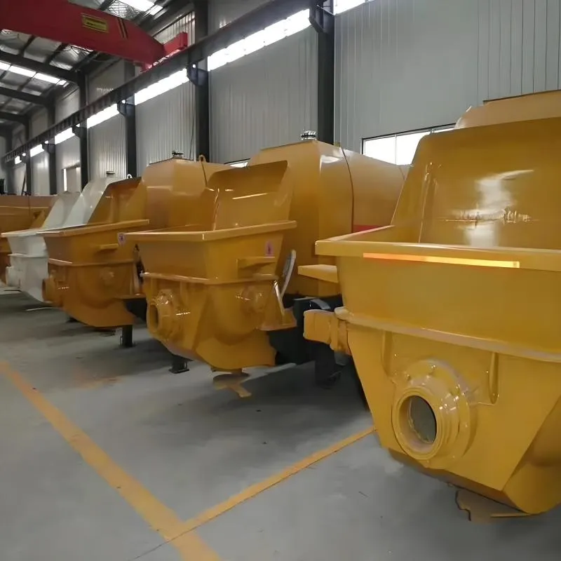 Concrete Pump Plastering Spraying Concrete Mixer Trailer Mounted Transfer