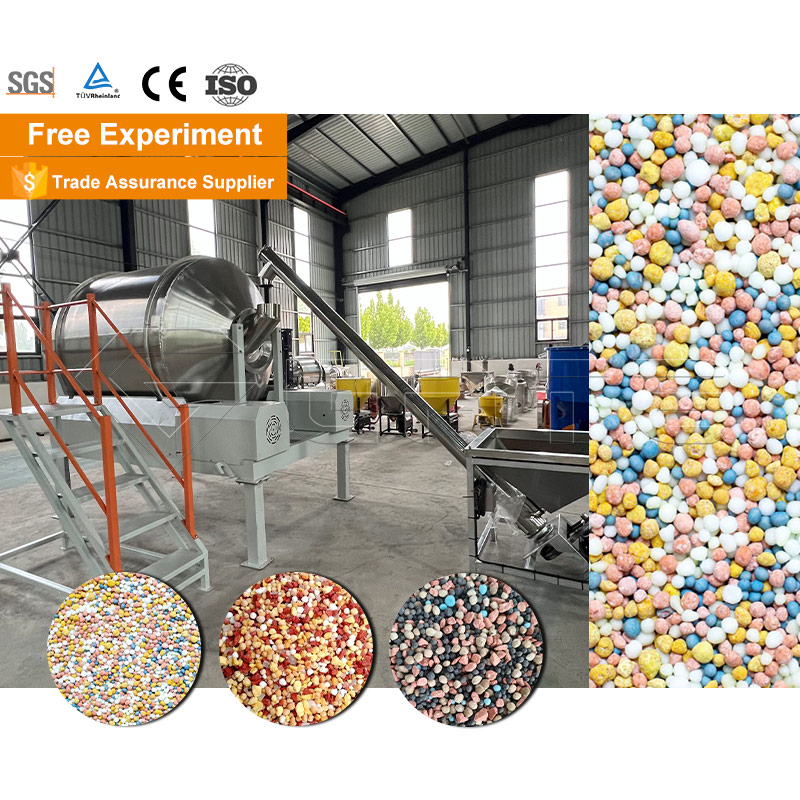 Fertilizer Organic Powder Production Line Steel Drum Mixing Machine