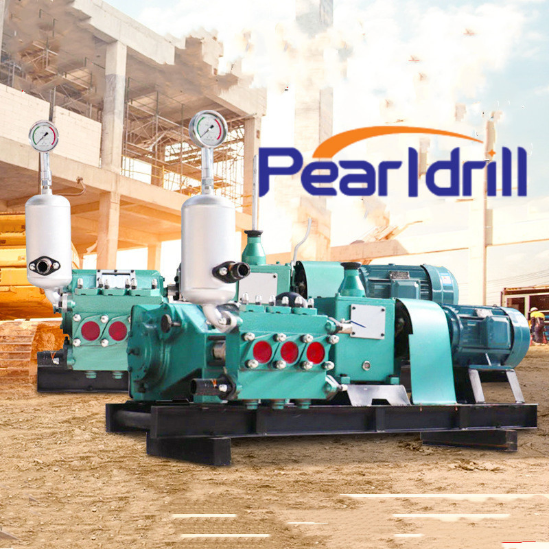 Bw50 Bw150 High Pressure Variable Frequency Mud Pump Movable Triplex Piston Grouting Pump
