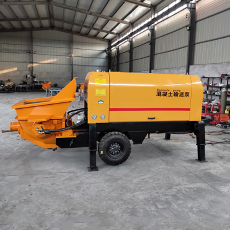 Small Hydraulic Double-Piston Concrete Pump for Ready Wet Mix Refractory Concrete Pumping/Grouting