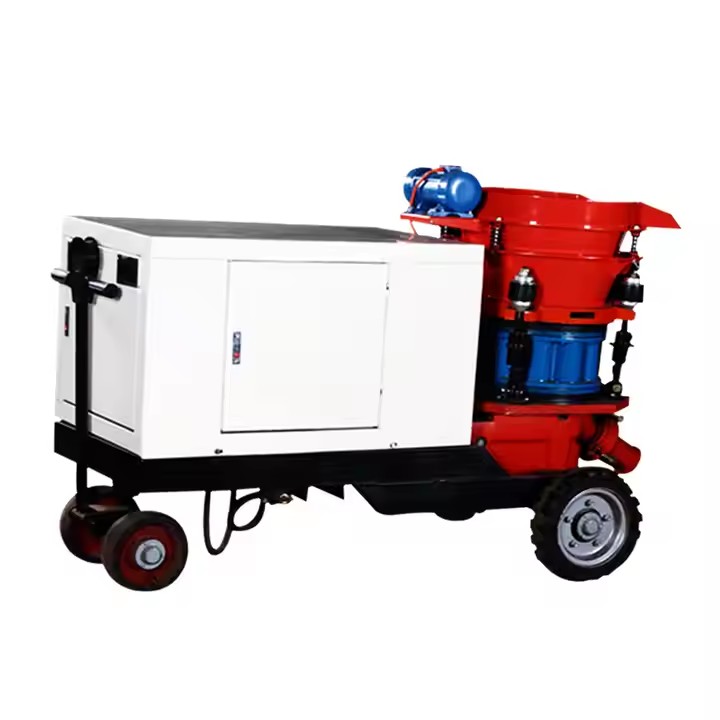 New Portable PZ5 Shotcrete Pump Gunite Machine Wet Dry Mix Concrete Gunite Machine