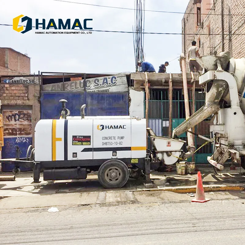 Small Hydraulic Double-Piston Concrete Pump / Concrete Grouting Machines