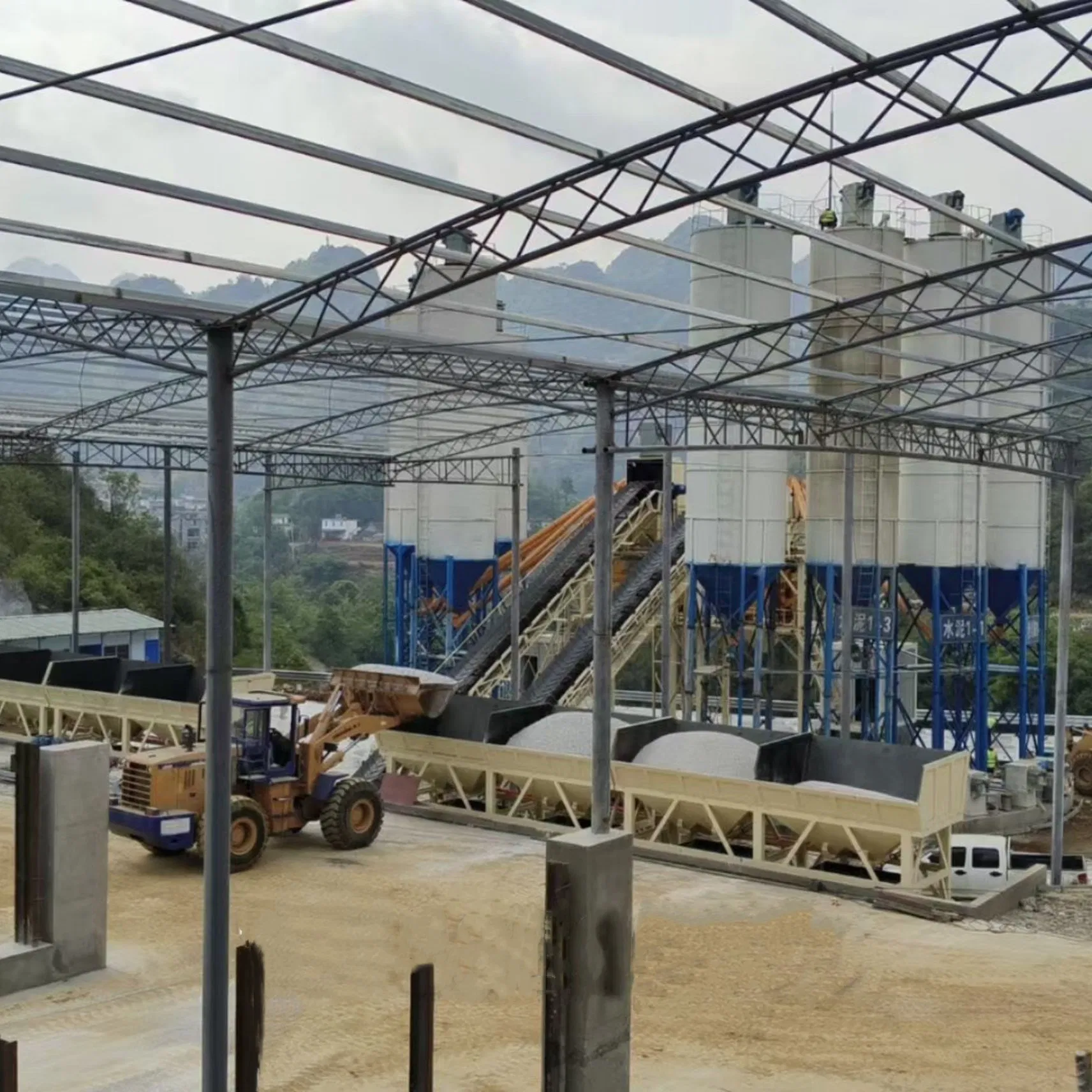 90m3/H Concrete Mixing Plant with Wet Mixer Concrete Machinery Batching Plant