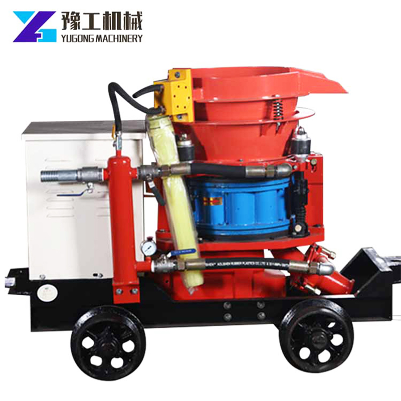 Auto Dry Wet Mix Concrete Underground Mining Electric Refractory Mortar Shotcrete Machine