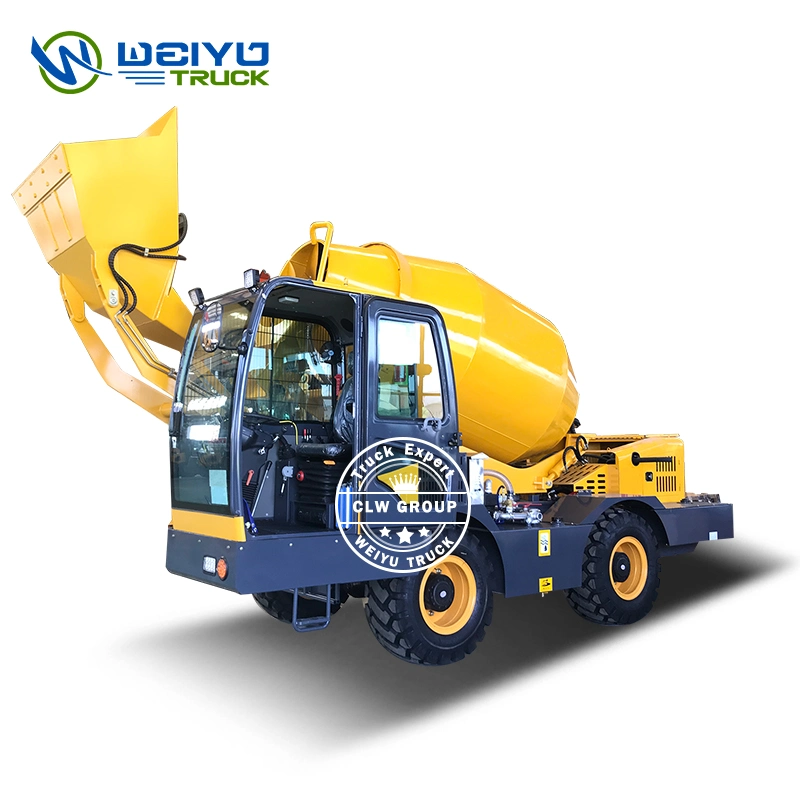 2.5cbm 2.5m3 Mobile Self Loading Concrete Mixer with 240 Degree Rotation Function Truck