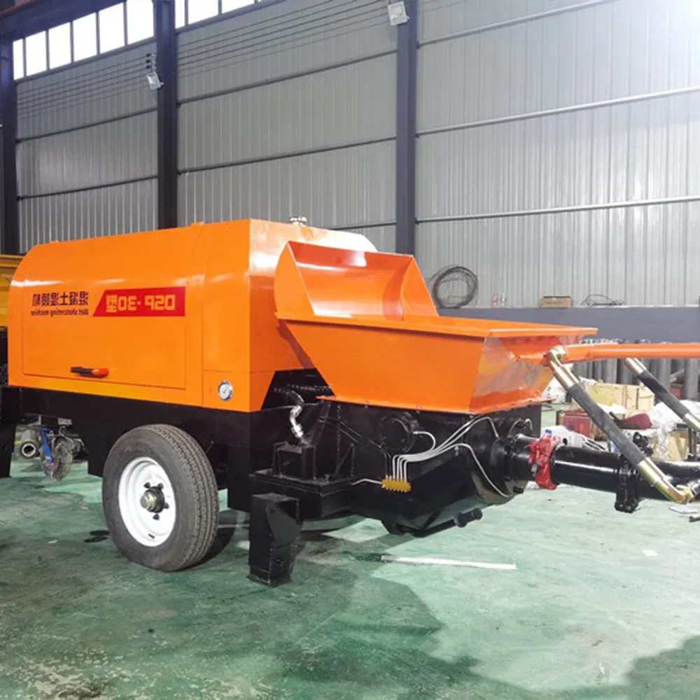 Concrete Wet Spraying Remote Control Stationary Portable Mobile Diesel Electric Hydraulic Trailer Mounted Mini Conveying Pumping Machine Cement Transfer Pump