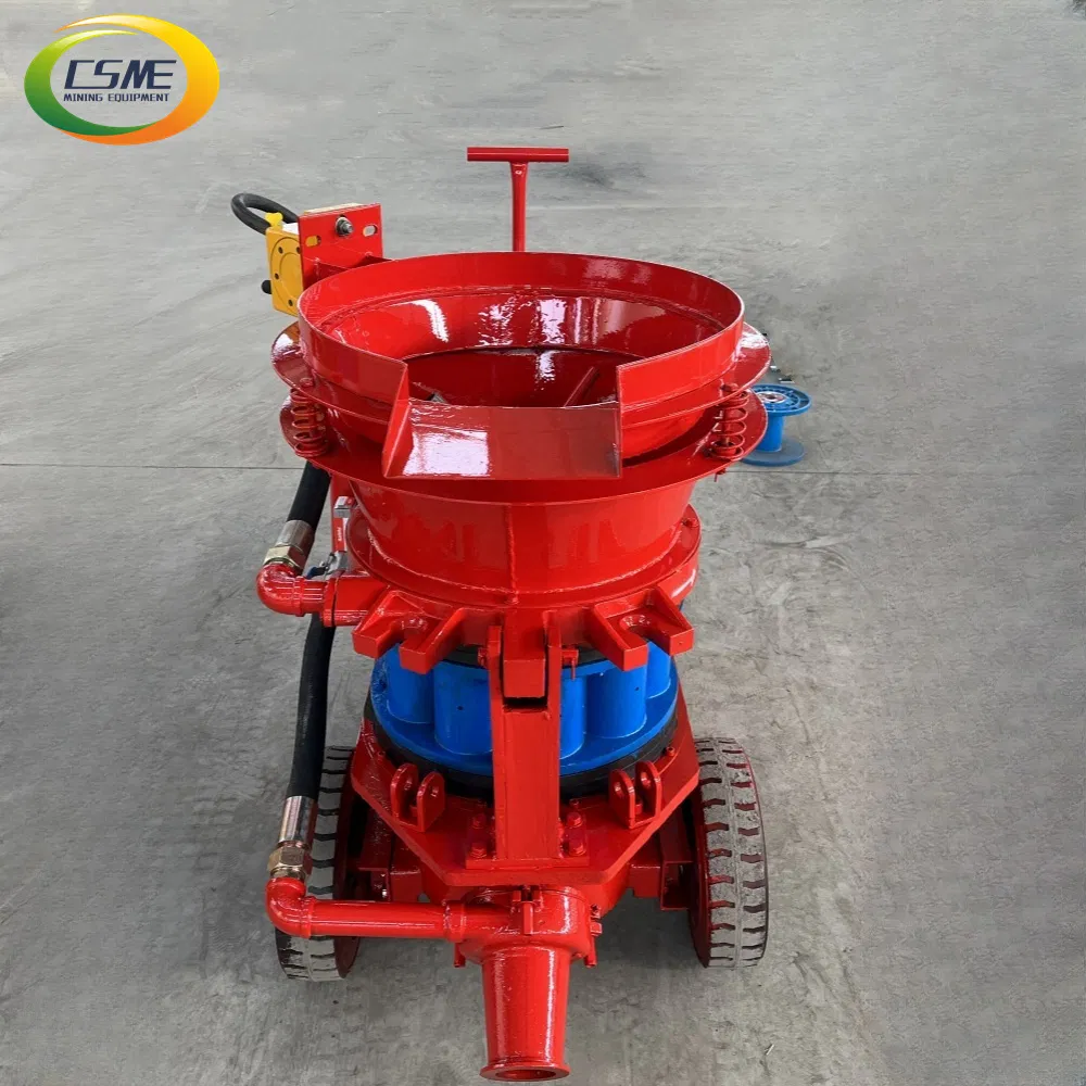 Small Dry Mix Shotcrete Machine Tunnel Construction Wet Shotcrete Truck Spraying Plastering Machine