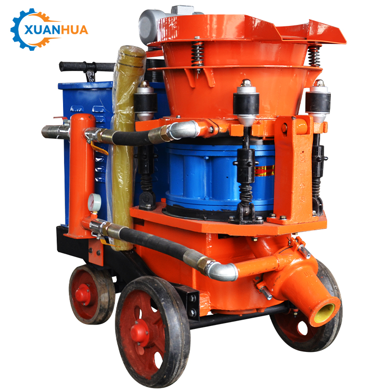 Small Portable Pz3 and Pz-5 Gunite Dry Mix Pneumatic Shotcrete Machine with Engine Pump 3-7m3/h Output 20mm Aggregate for Sale