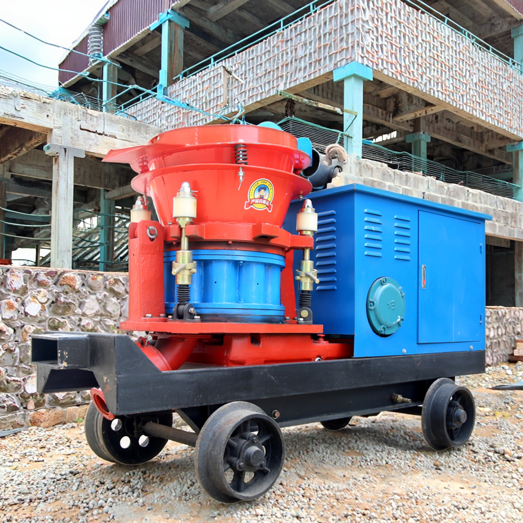 PZ-5 Dry Wet Concrete Shotcrete Equipment Gypsum Wall Spraying Machine Dry Mix Mortar Shotcrete Machine