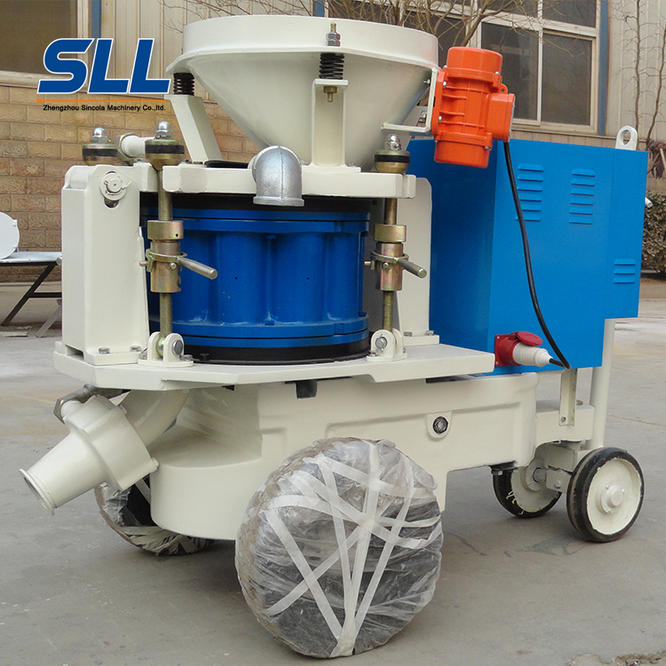 Construction machinery concrete spraying machine dry mix shotcrete gunite machine for tunnel