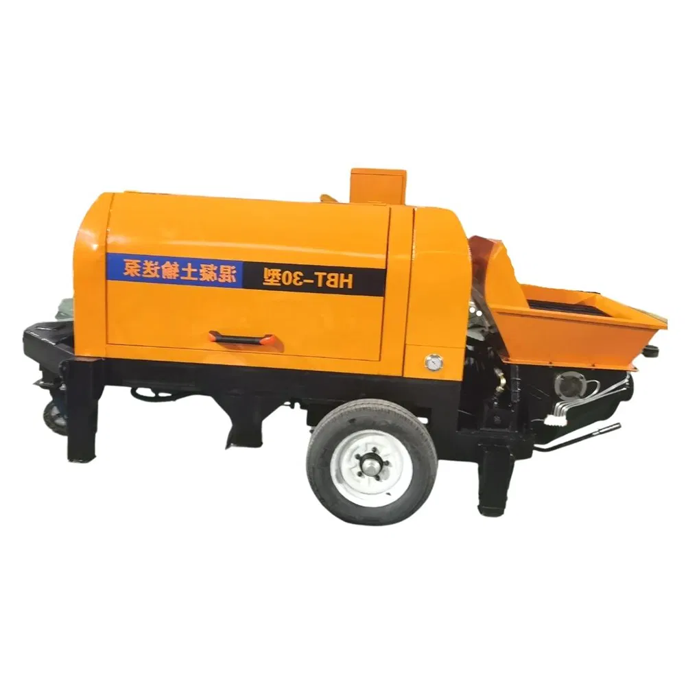 Concrete Wet Spraying Machine Truck Diesel Electric Trailer Mounted Mini Concrete Conveying Pumping Machine Cement Transfer Pump