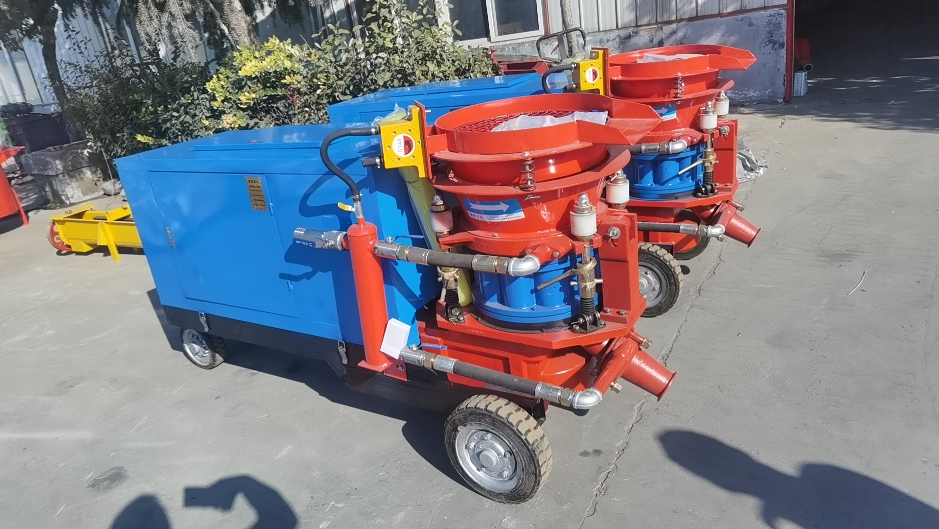 Pz-6 Dry Diesel Cement Dry Mix Shotcrete Spray Pump Machine High Quality Rotor Shotcrete Concrete Machine