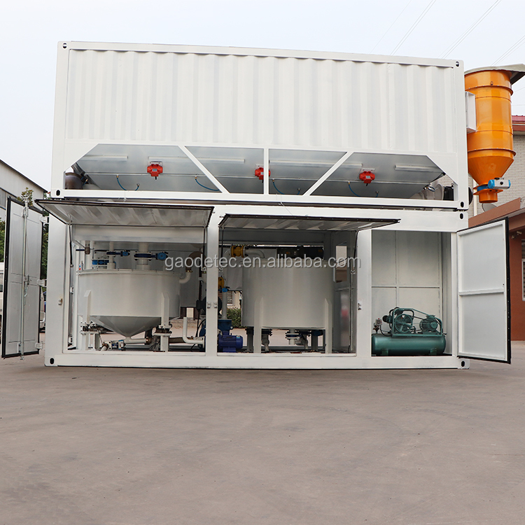 High-performance Full Automatic Jet Grouting Equipment Cement Grout Mixing Plant Mud Grout Batching Mixing Plant