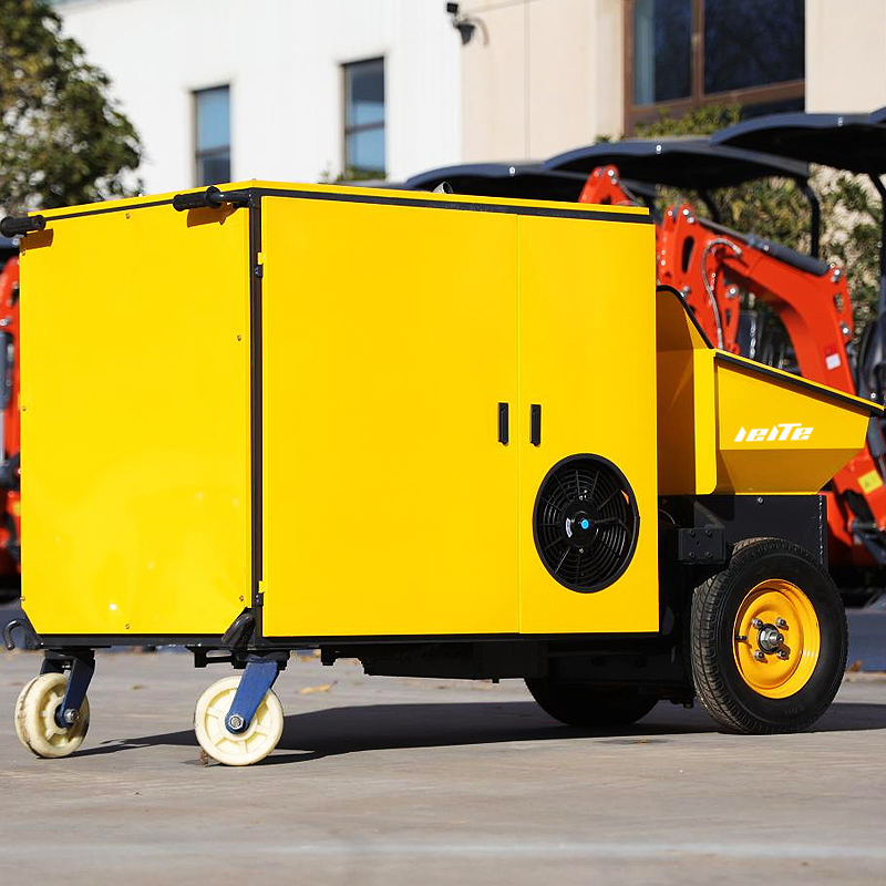 Small Hydraulic Double-Piston Concrete Pump / Concrete Grouting Machines - Refractory Grouting Pump