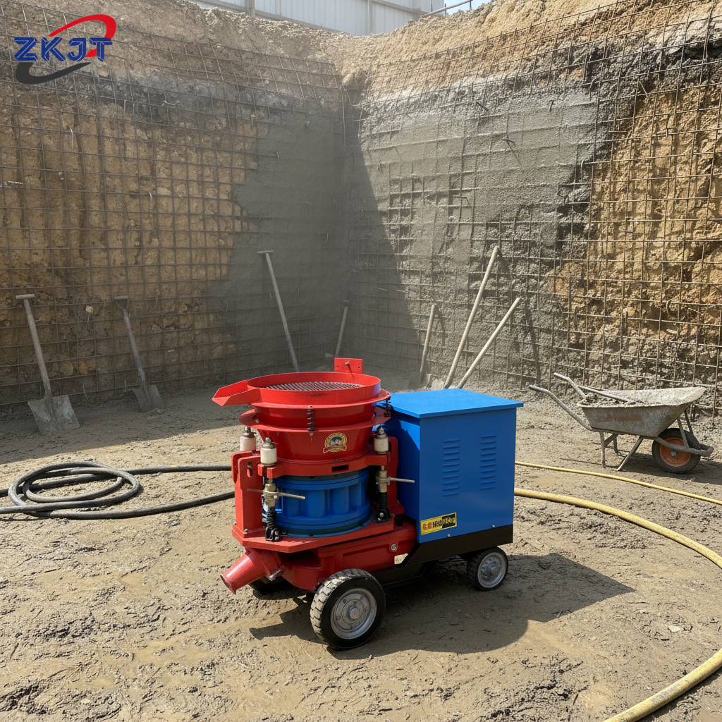 Mortar Spraying Concrete Equipment Dry Mix Shotcrete Machine PZ-9 Dry Mix Shot Cement Spray Machine Concrete Machine