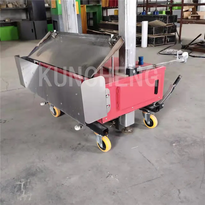 Wall Plastering Machine Operation