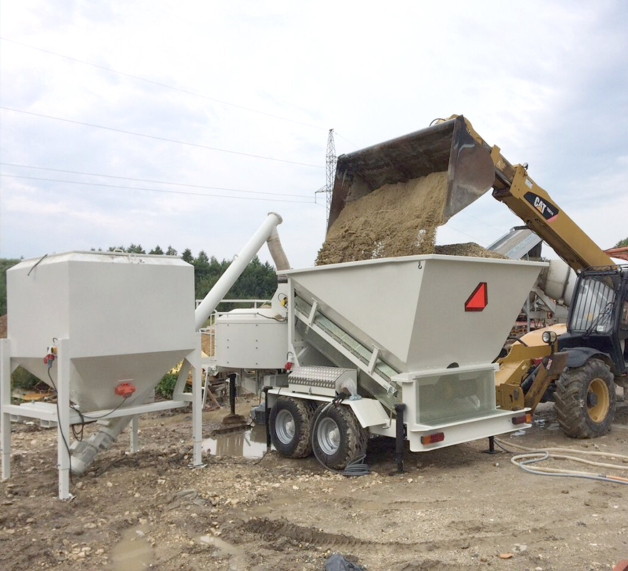 25m3/h to 50m3/h Ready Mobile Concrete Batching Machine Plant Concrete Mixing Plant for Sale