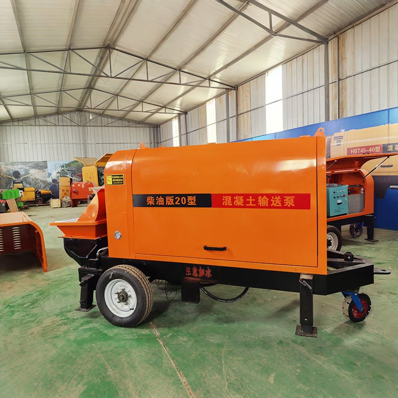 Low Fuel Consumption Auto Screw Mortar Concrete Floor Delivery Pump