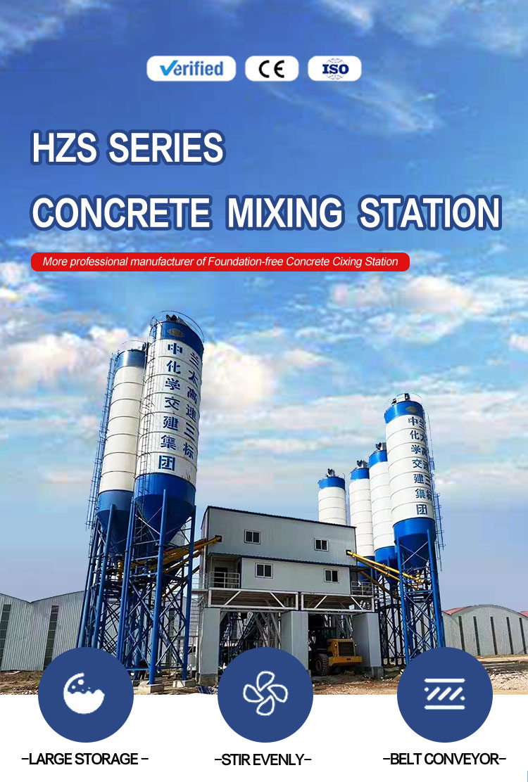 Factory Manufacturer Hzs Ready Mixed Concrete Batching Plant Electric Concrete Batch Mix Plants for Sale-Corey
