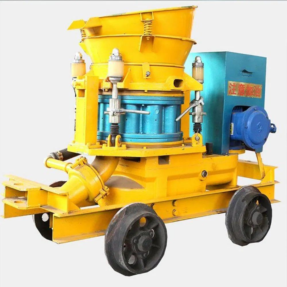 Underground Mining Tunnel Construction Auto Dry Wet Mix Concrete Spray Wall Plasterin Electric Refractory Reinforcement Gunite Explosion Proof Shotcrete Machine