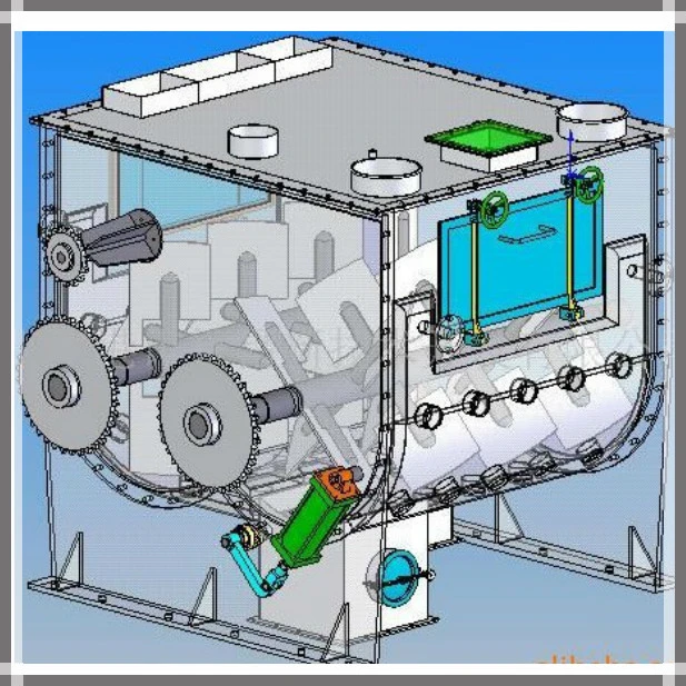 Double Shaft Paddle Type Concrete Powder Mixer with CE Certificate