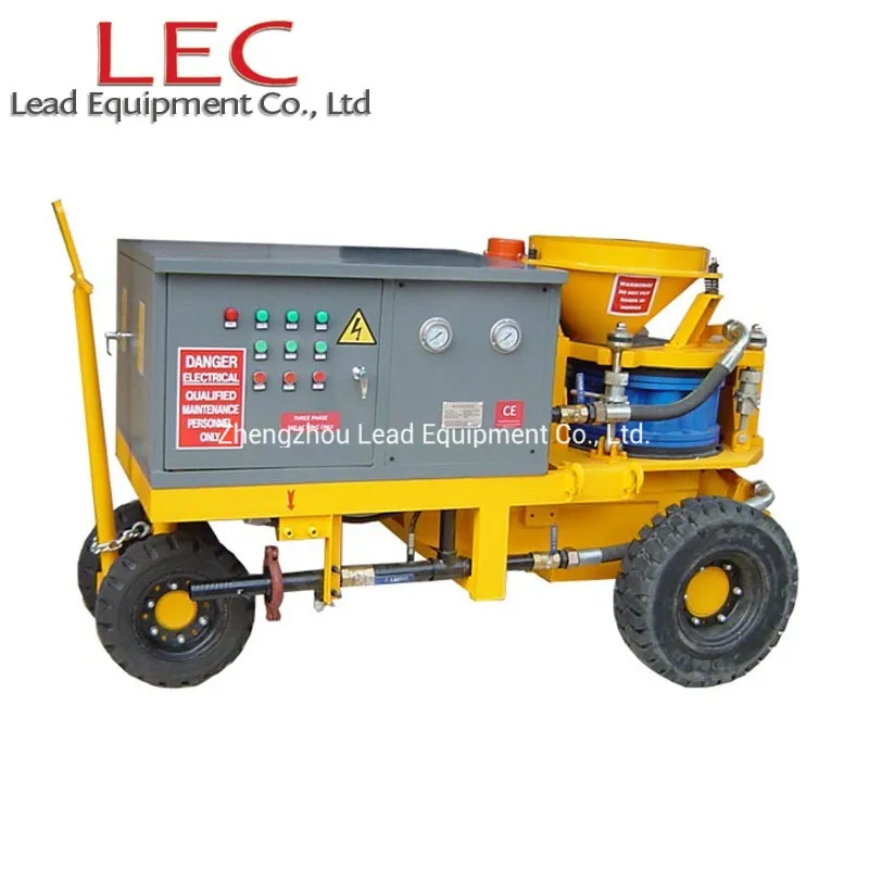 Wet Mix Shotcrete Machine for Spraying Concrete with Electric Motor