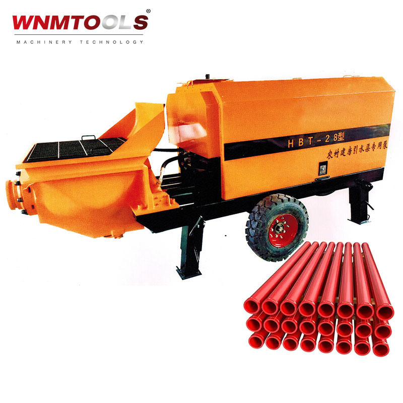 Hbtsl Series CE Certificated Construction Machinery Diesel Electric Portable Small Mini Stone Cement Piston Mortar Grouting Machine Concrete Pump