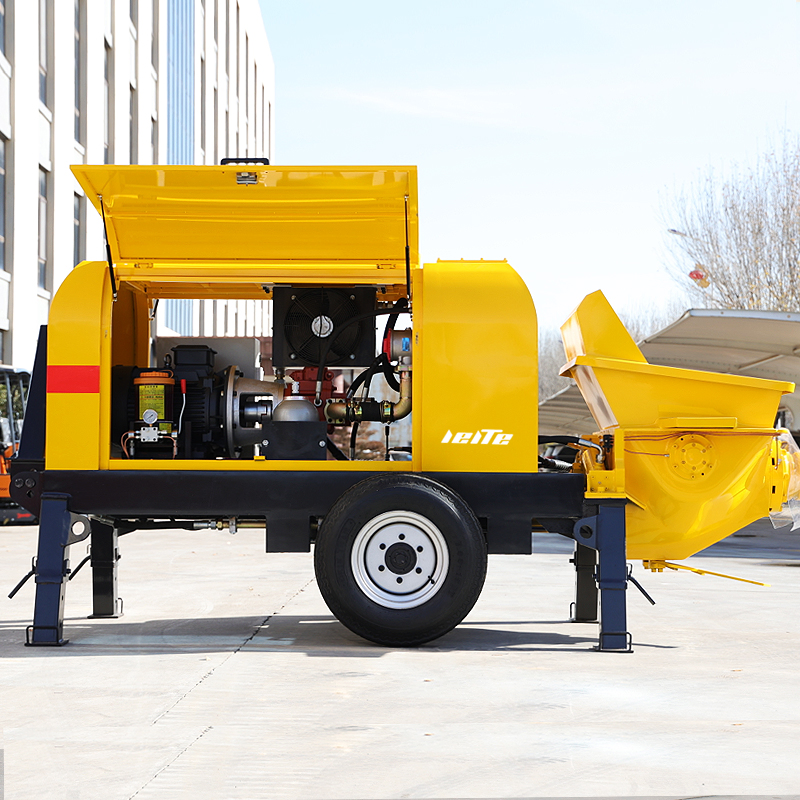 Small Hydraulic Double-Piston Concrete Pump / Concrete Grouting Machines - Refractory Grouting Pump