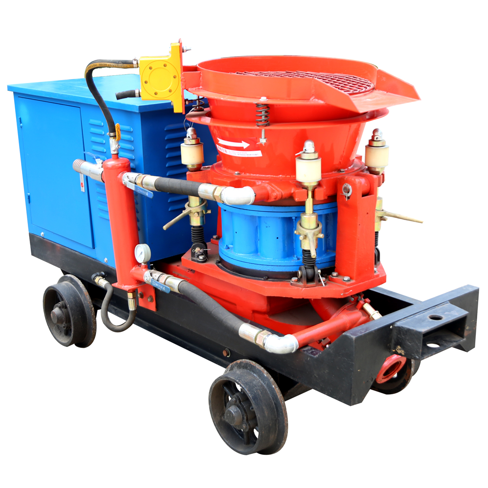 Multi-Functional Dry Mix Shotcrete Machine Engine for Swimming Pool Construction Rock Scaling High Efficiency Uniform Spraying