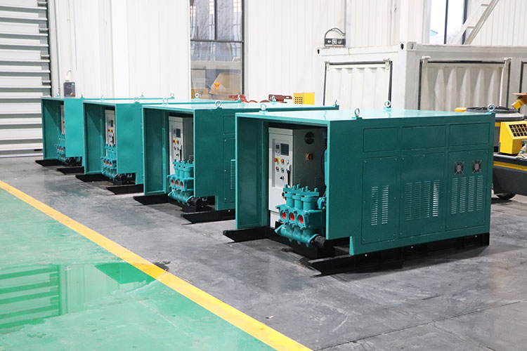 Hydraulic high-pressure piston grouting pump