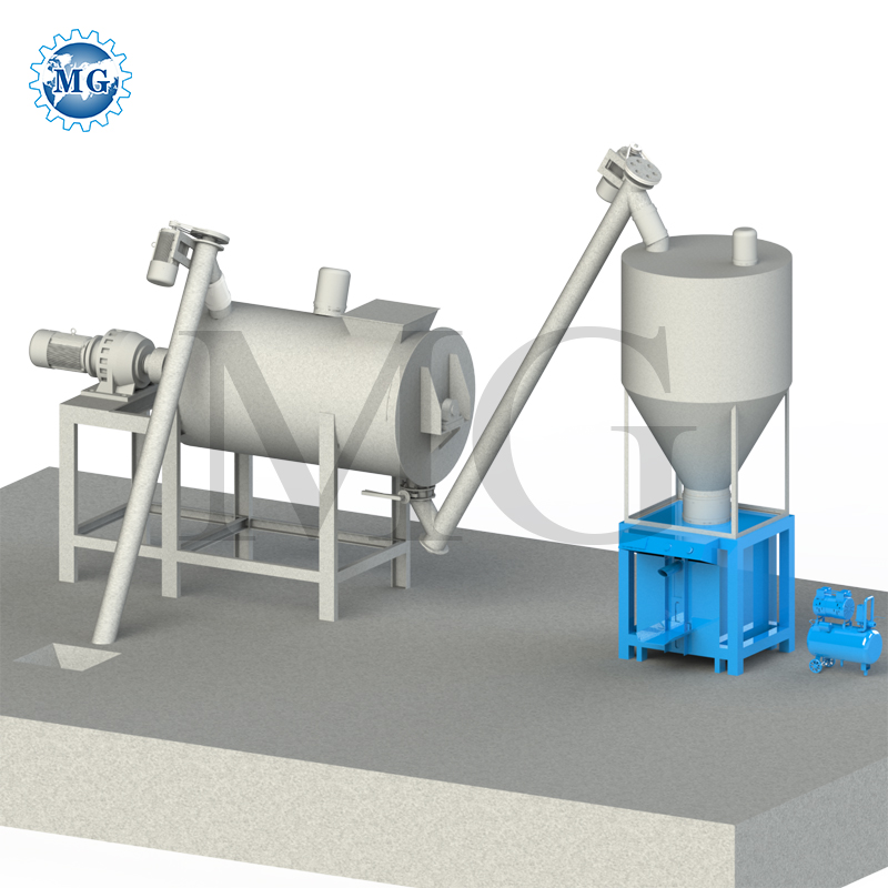 Factory Sale Dry Mix Powder Mortar Mixing Plant Wall Putty Sand Cement Mixer Machine Ceramic Tile Adhesive Production Line