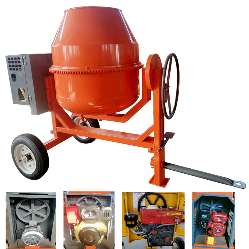 500L Diesel Engine Portable Mortar Concrete Mixer Construction Product for Home